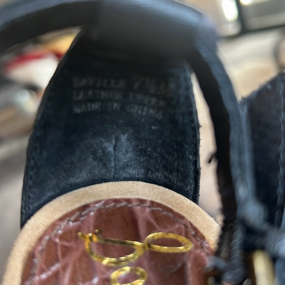 Sam Edelman Black Leather Sandals - Picture 8 of 8